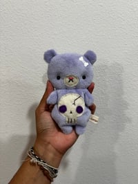 Purple Cracked Skully Bear