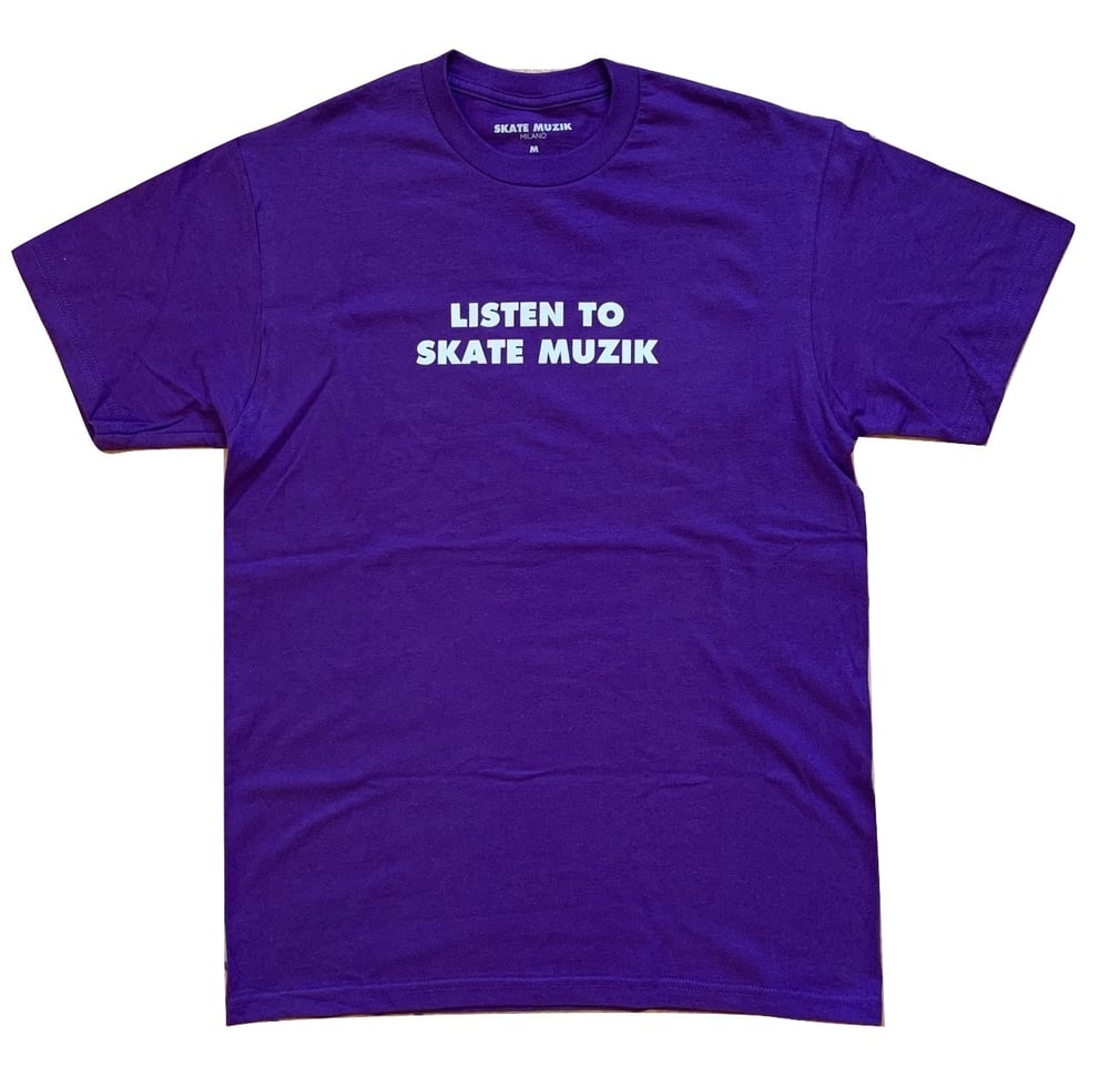 Image of Listen to Skate Muzik tee (Purple)