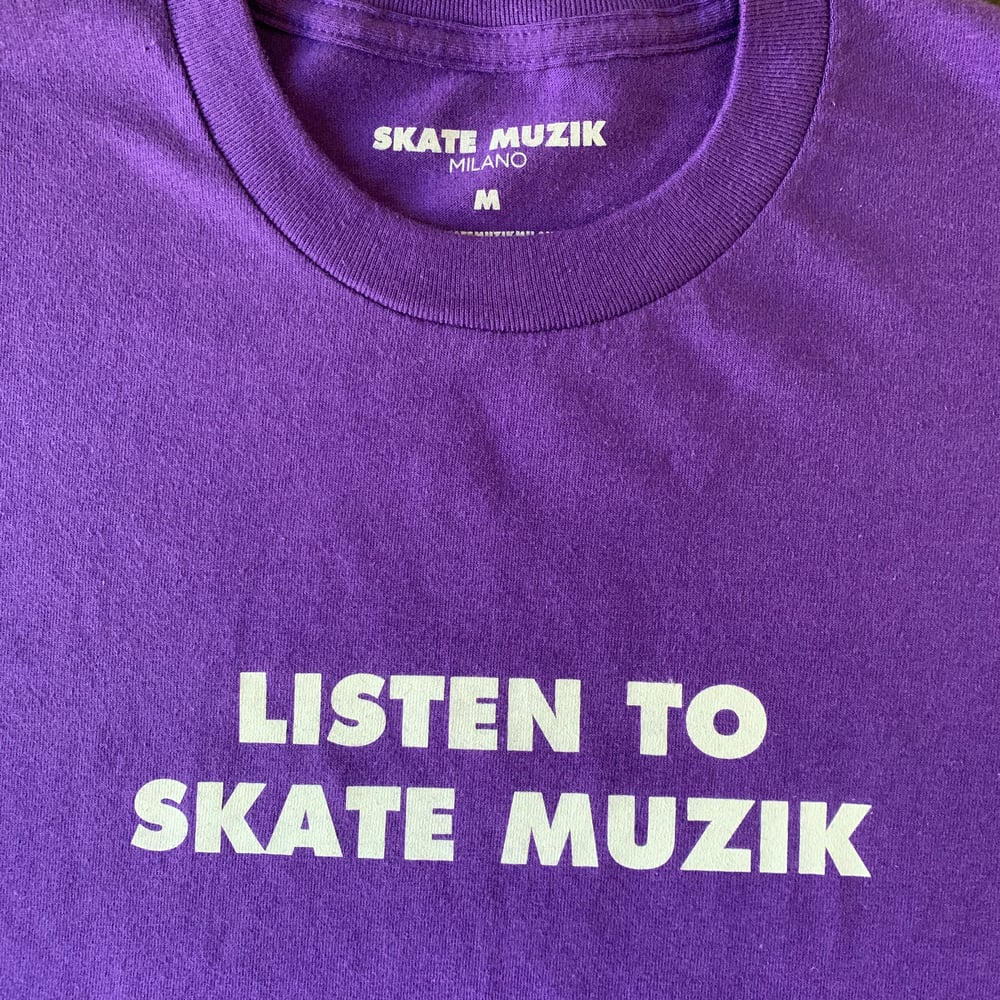 Image of Listen to Skate Muzik tee (Purple)