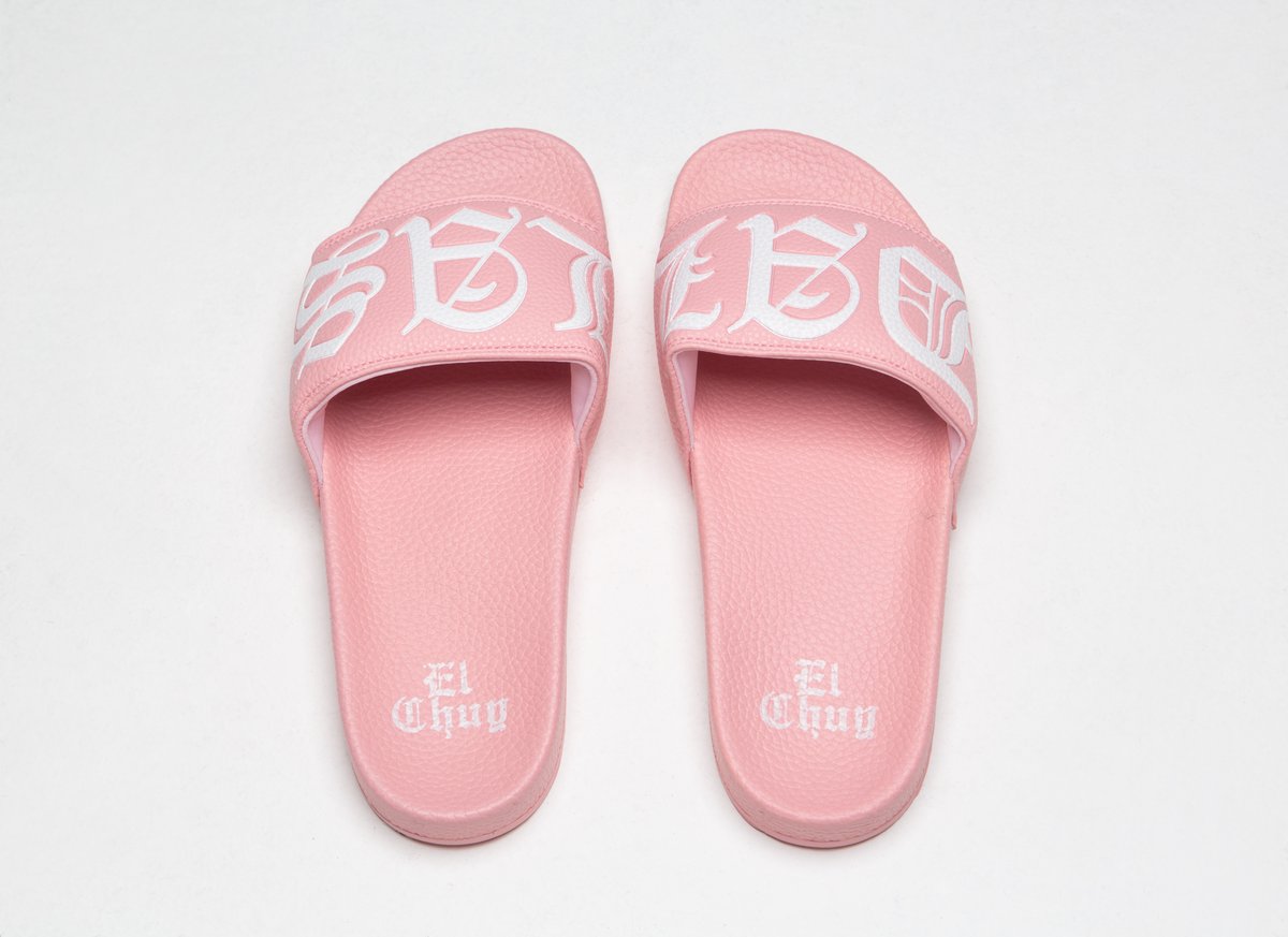 Boss hot sale pink sliders