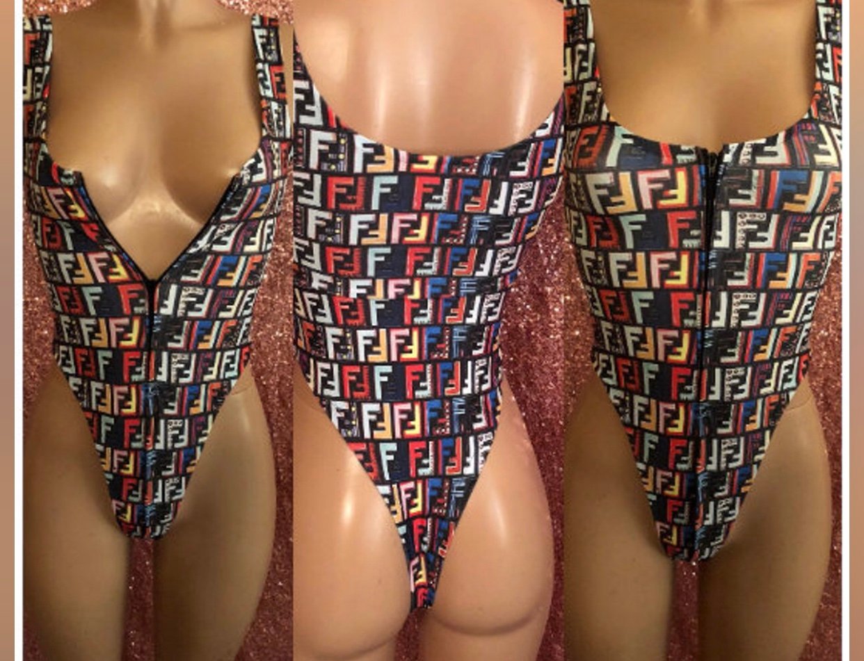 Fendi inspired bodysuit Clearance