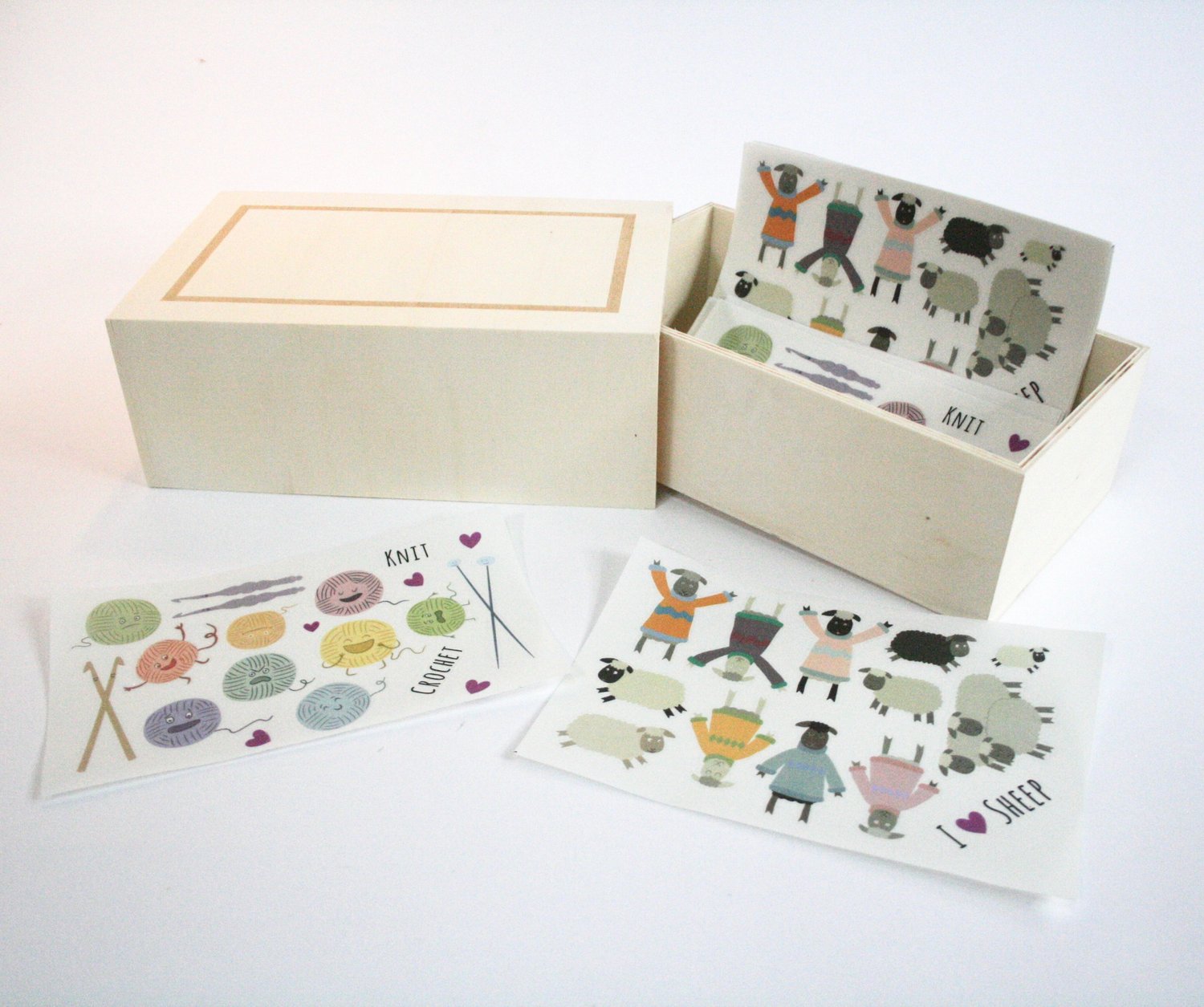 Image of Sheep & Yarn Ball Stickers