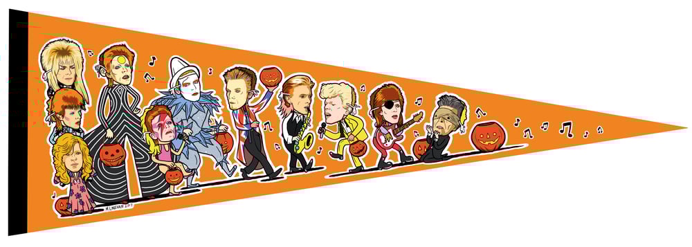 David BOOwie Trick-Or-Treater Pennant