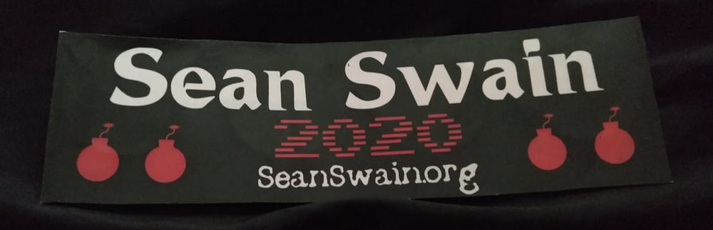 Image of Sean Swain 2020 Bumper Sticker