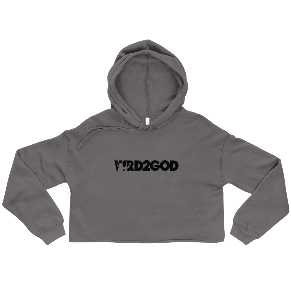 Image of Women's Cropped Hoodie (Storm)