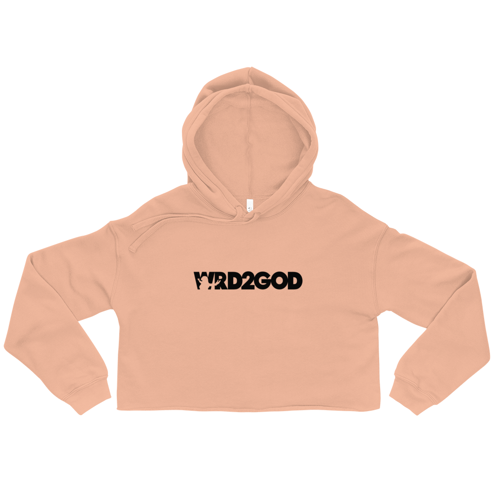 Image of Women's Cropped Hoodie (Peach)