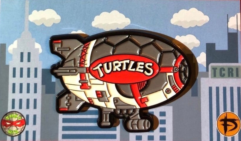 Image of VARIANT 2” Turtle Blimp Soft Enamel Pin (GID)