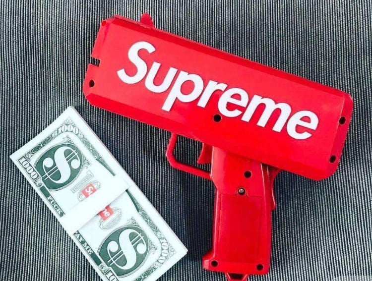 Supreme Money Gun | Playmaker Clothing