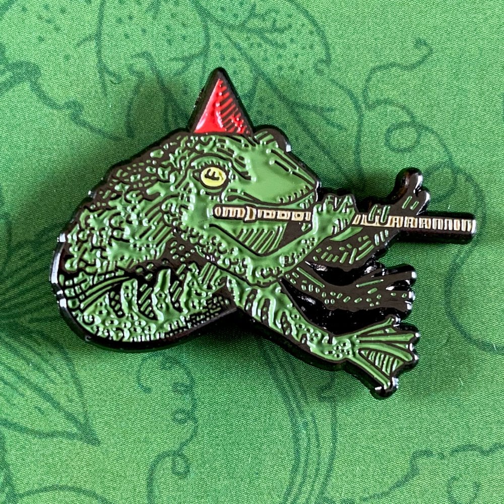 froggy boy pin badge 