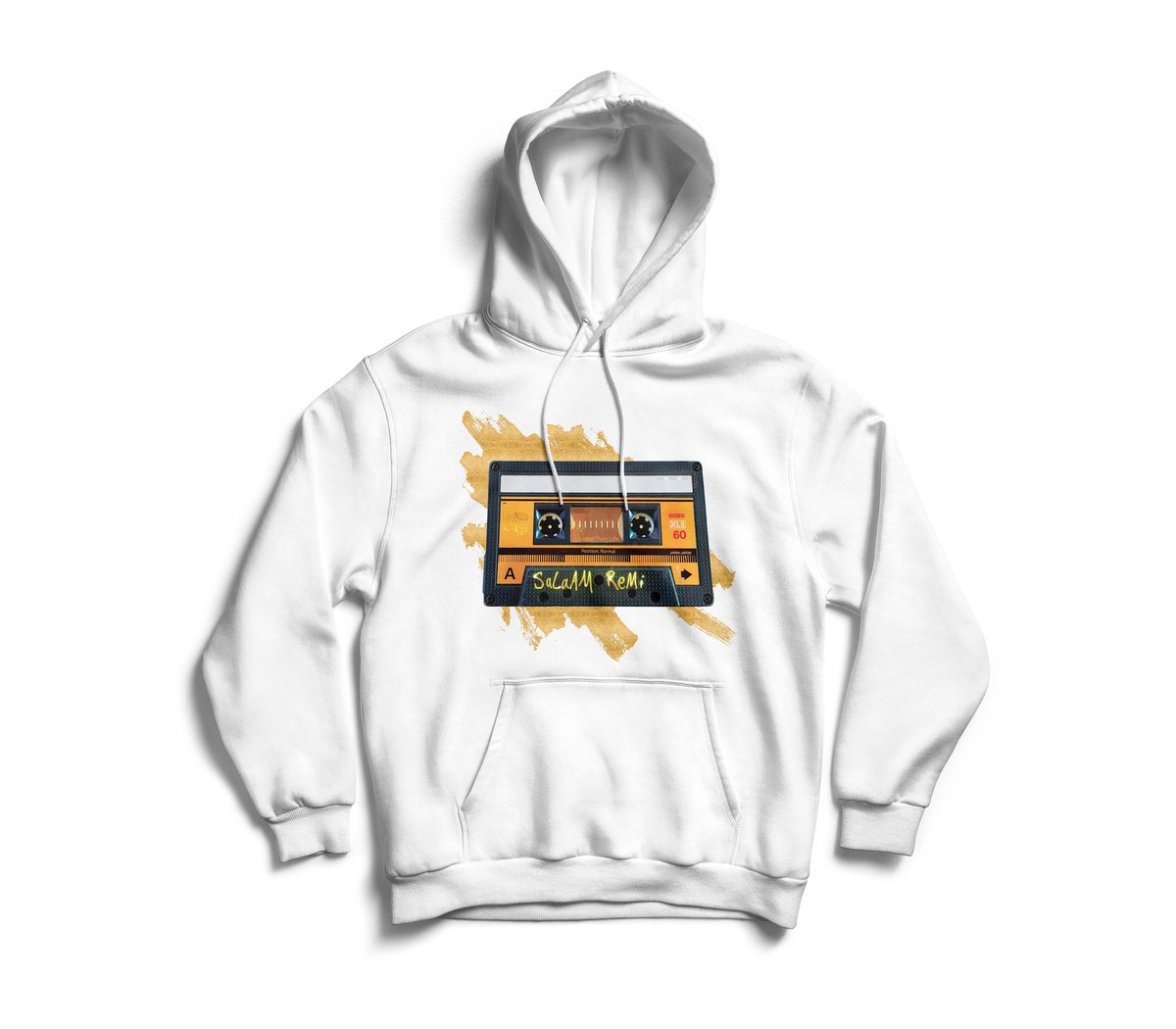 Image of Personalized White "BeAt TaPe" Hoodie