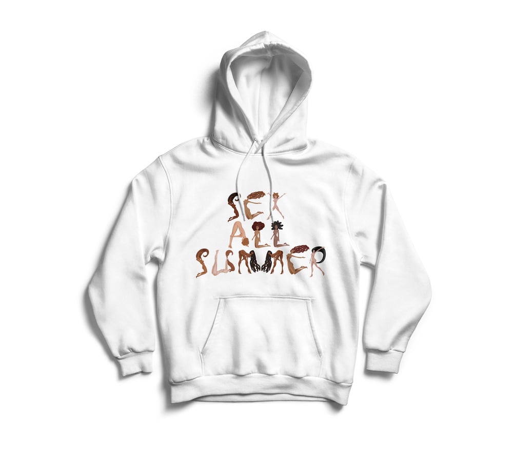 Image of White "SeX All SumMeR" Hoodie