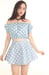 Image of Made To Order - Baby Blue Off Shoulder Set