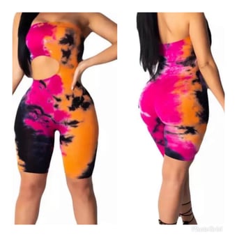 Image of Tye Dye Side Out Romper