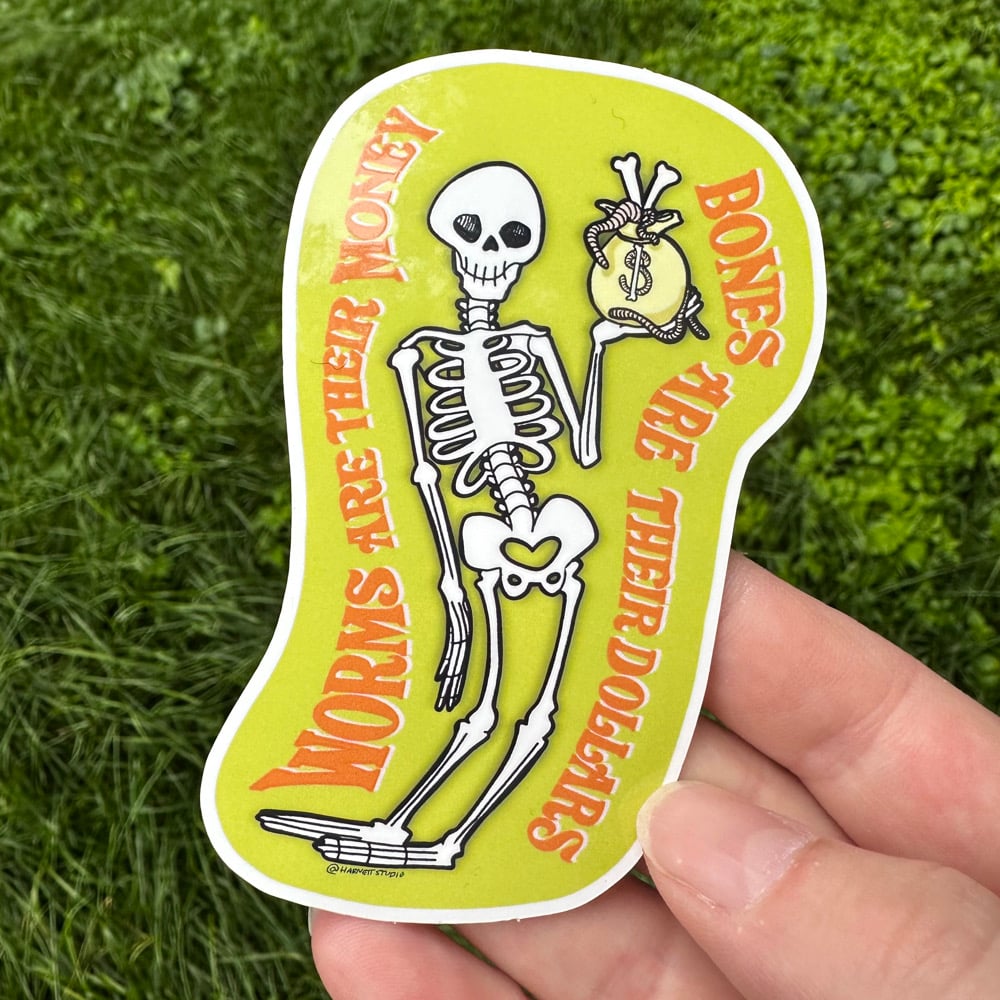 Image of The Night the Skeletons Came to Life Sticker