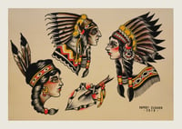 NATIVE AMERICAN FLASH PRINT