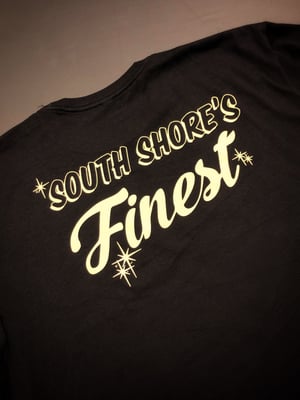 Image of Red Elk #southshoresfinest tee. “Limited dayglow print”