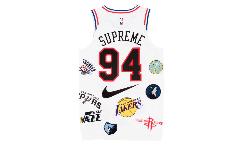 Supreme Nike/NBA Teams Authentic Jersey White Sz 52