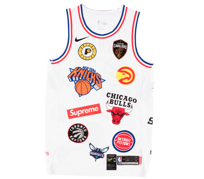 Supreme Nike/NBA Teams Authentic Jersey White Sz 52 | WWW 
