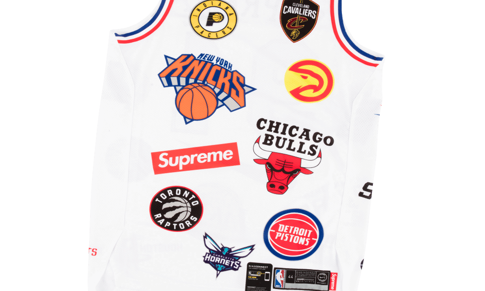 Supreme Nike/NBA Teams Authentic Jersey White Sz 52 | WWW