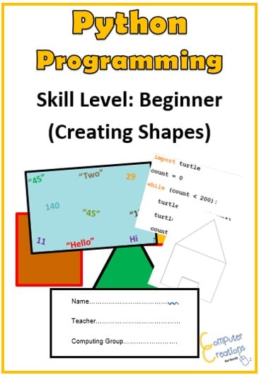 Image of Python Programming Coding Work Book - Creating Shapes: Skill Level - Beginner