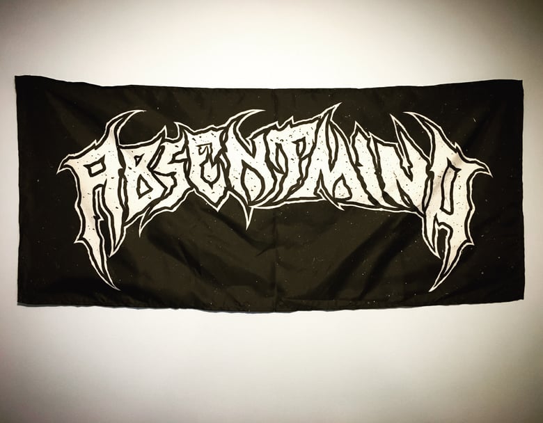 Image of ABSENT MIND logo wall flag