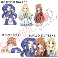 Image 2 of TATE NO YUUSHA GIRL PACK (FILO, MELTY, RAPHTALIA) SLAP STICKERS AND DIECUTS