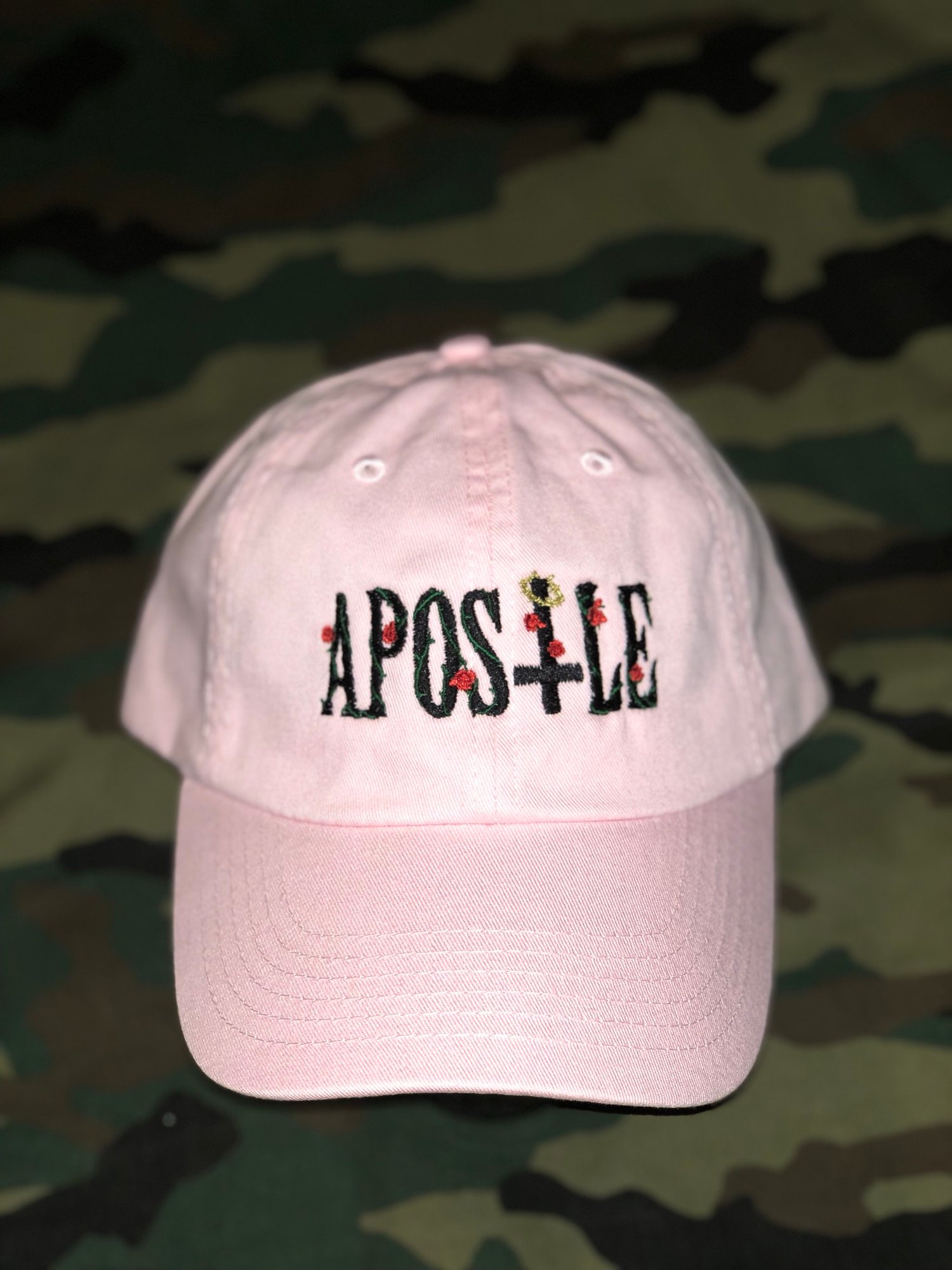 Image of Light Pink Vines Dad Hat