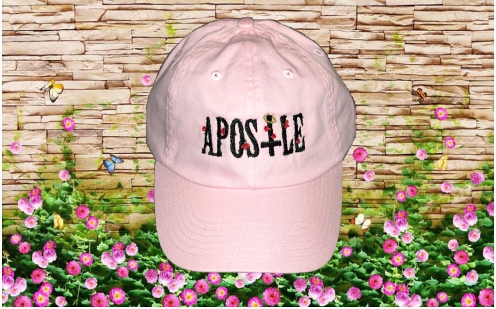 Image of Light Pink Vines Dad Hat