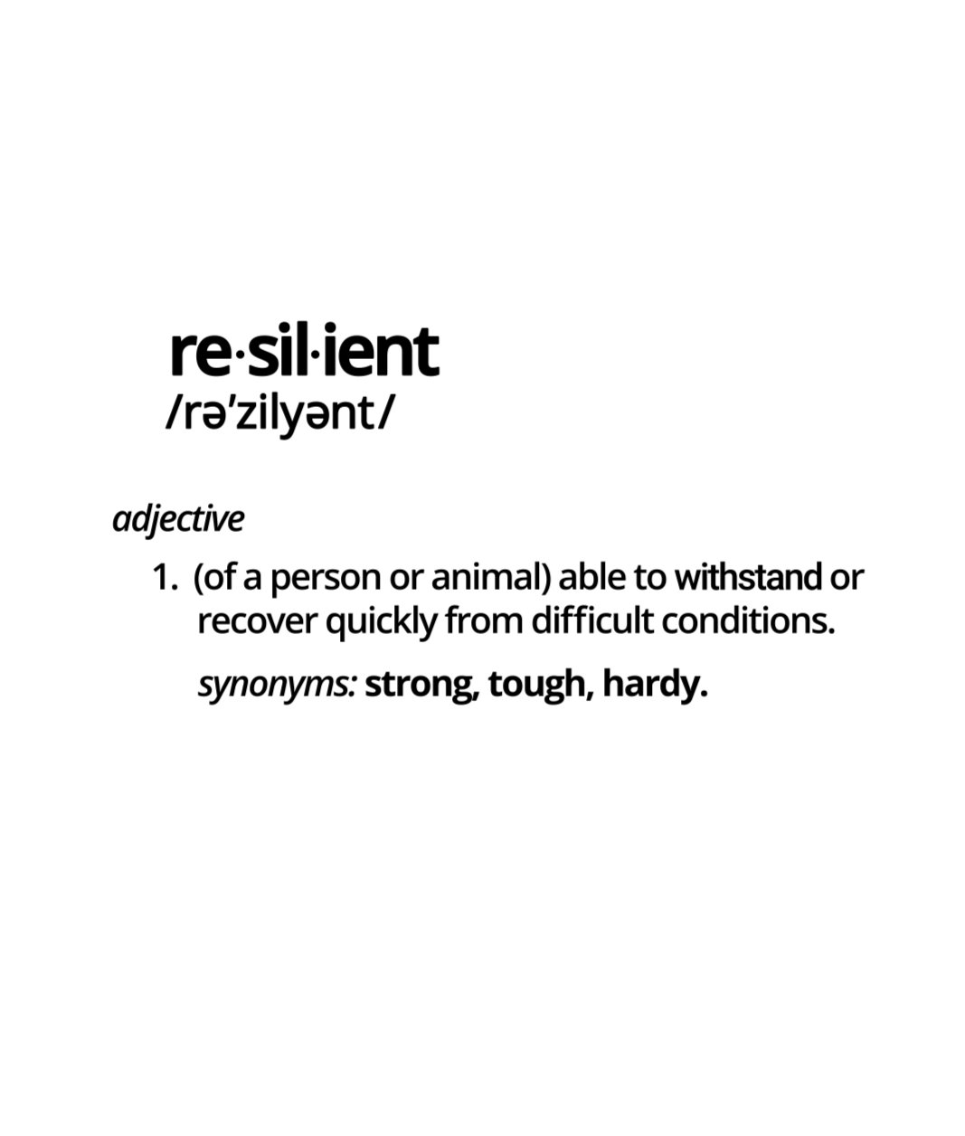 Image of “Resilient Defined” Tee 