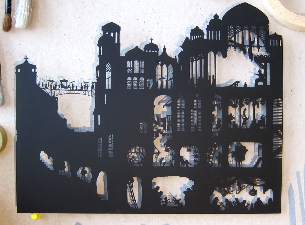 Image of Nylmah lasercut: pages two, three and four