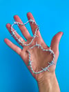 SWEETHEART BARBED WIRE HOOP EARRINGS 