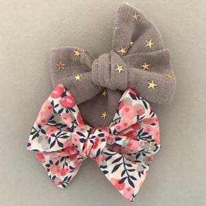 Image of Barrette Liberty Wiltshire rose et bleu