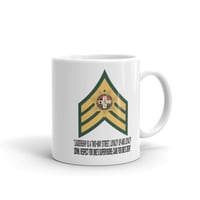 Image 1 of Sergeant green and tan stripes mug