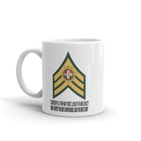 Image 2 of Sergeant green and tan stripes mug