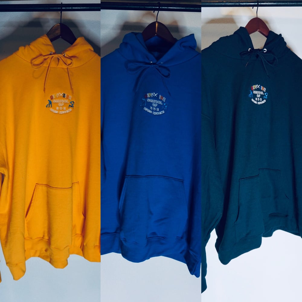 SIPP x SIDE school of hard knocks stitched  Hooides