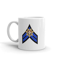 Image 1 of Corporal blue chevrons White mug 