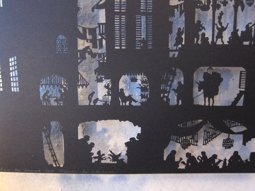 Image of Nylmah lasercut: pages three and four