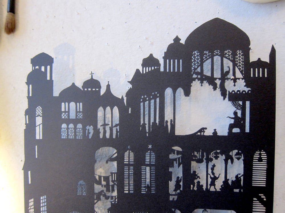 Image of Nylmah lasercut: pages three and four