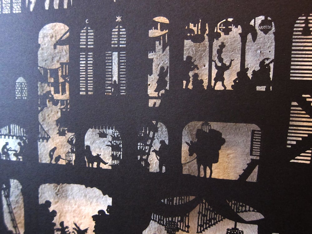 Image of Nylmah lasercut: pages three and four