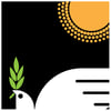 Peacebird Silkscreen Peace Dove Print 