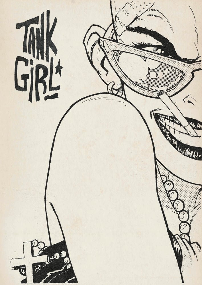 Image of SIX PRINT COMBO SET - Rare & Unseen Tank Girl A3 Print Set - PLUS Two Rare Jamie Hewlett Prints