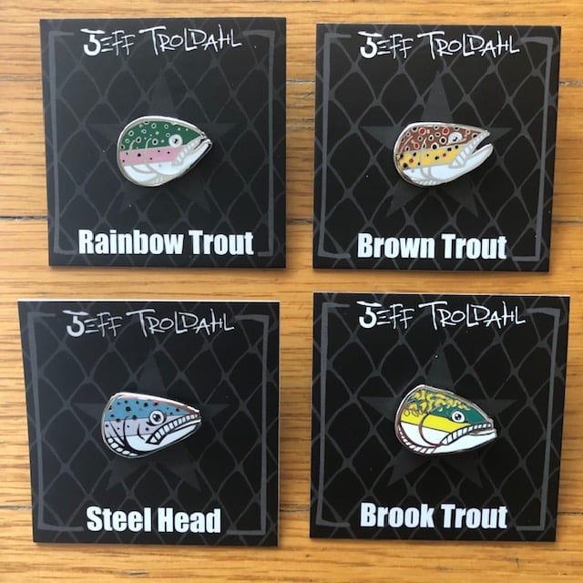 Rainbow Trout Hat/Lapel Pin