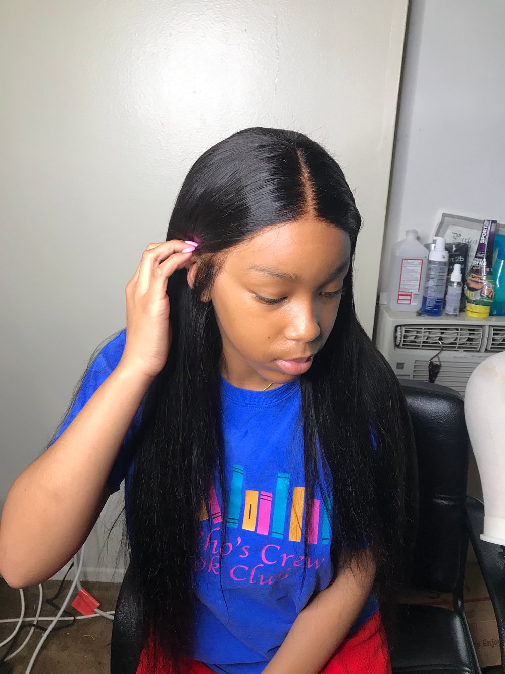 Image of Everyday lace frontal wig (silky straight) 