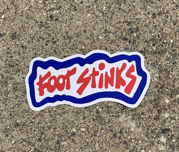 Image of “Foot Stinks” Premium Vinyl Sticker