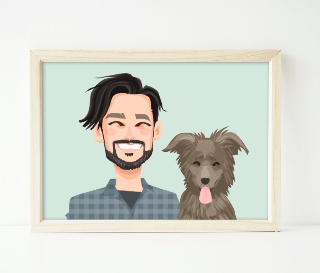Image of Single headshot with pet