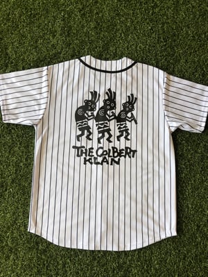 Image of Colbert Klan White Baseball Jersey.