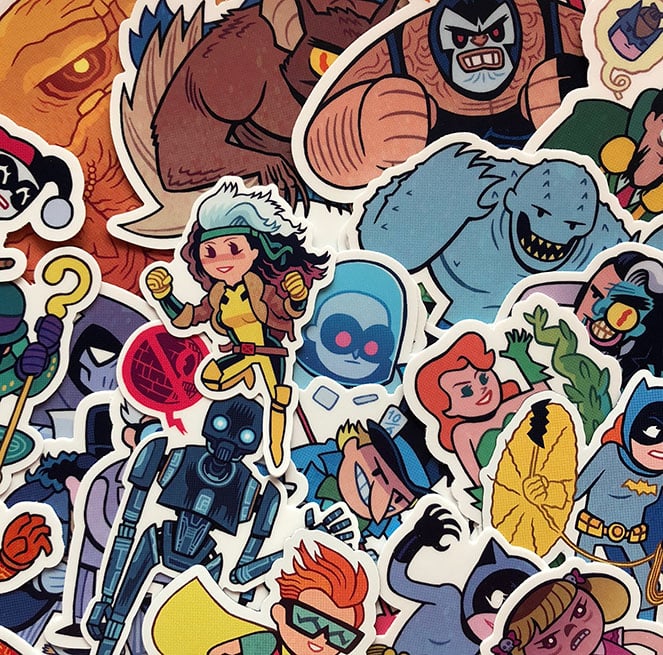 Image of Rogues Sticker Pack. The LAST of these I have from the Archive.