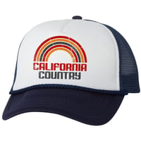 California Country Trucker Hat - Navy Blue