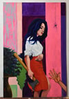 Original "LOVE HURTS"  acrylic painting