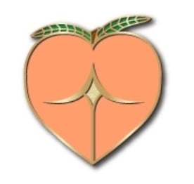 Image of Peach Booty Pin